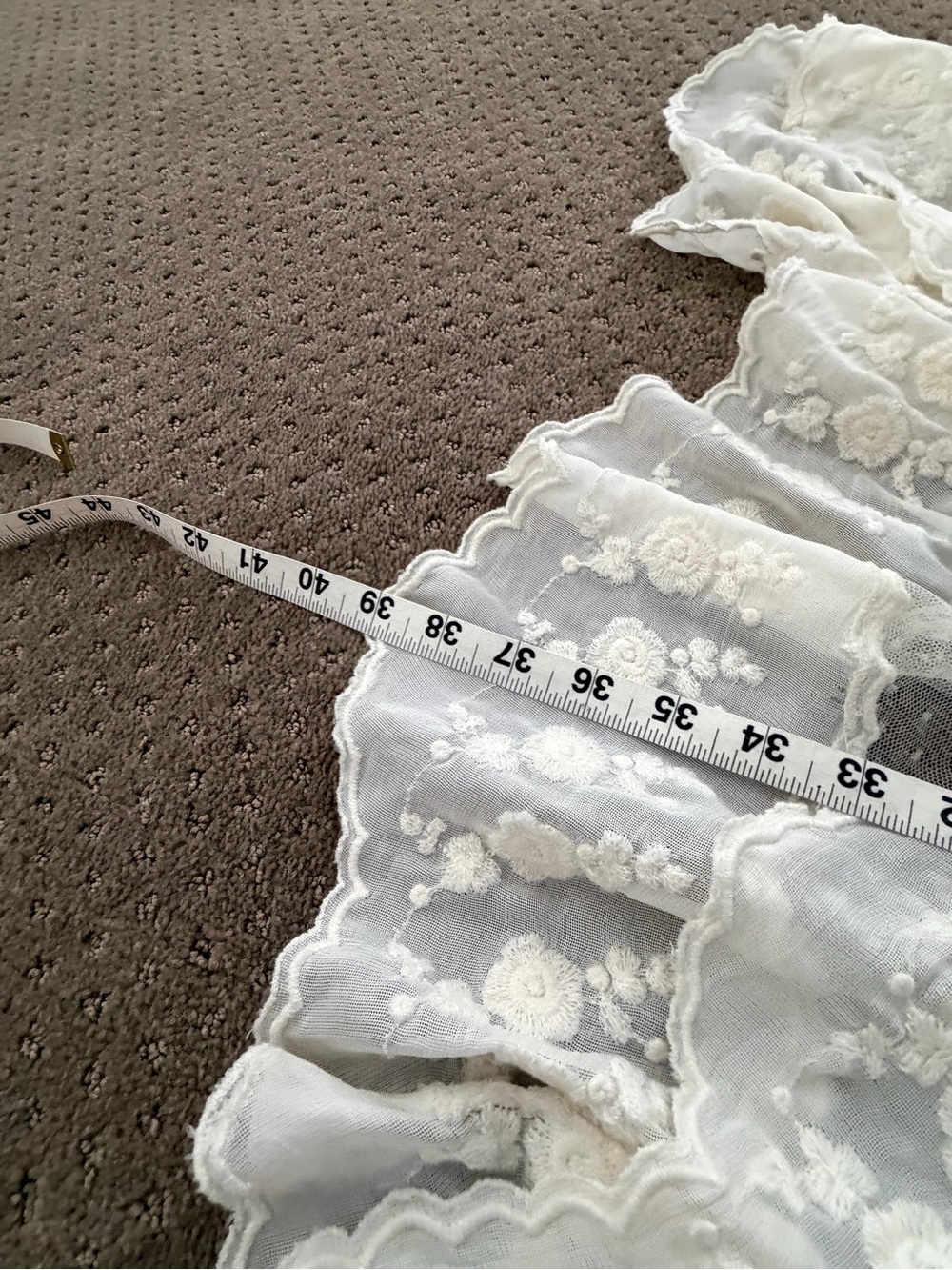 Polo Ralph Lauren Ivory Embroidered Lace Maxi Skirt Size 4 - Picture 12 of 12
